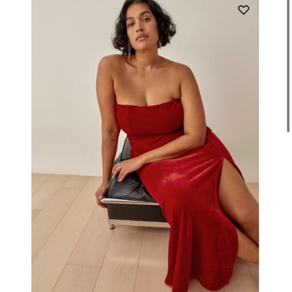 Reformation Beacon Velvet Dress